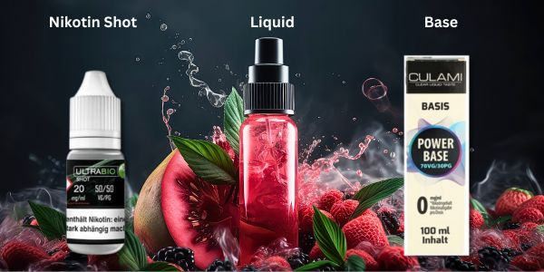 Nikotin Shot, Liquid und Base