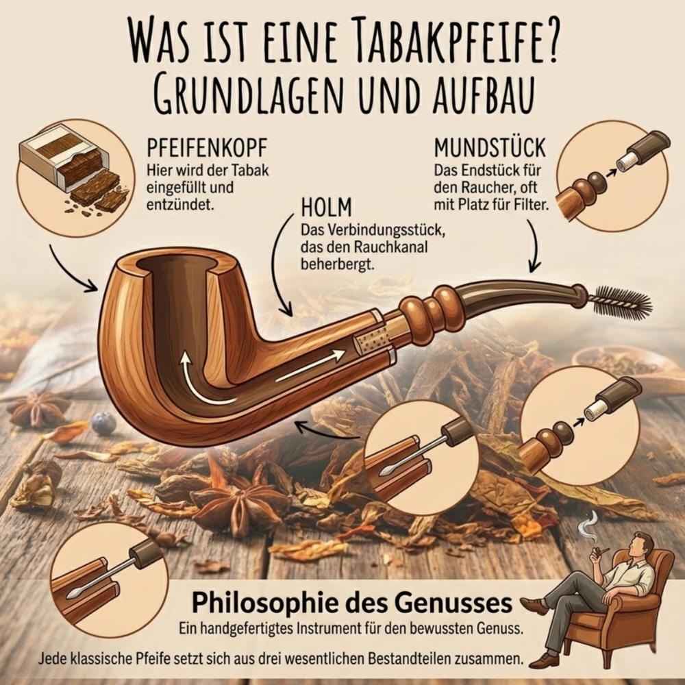 Tabakpfeife - Aufbau und Grundlagen Tabakpfeife - Aufbau und Grundlagen