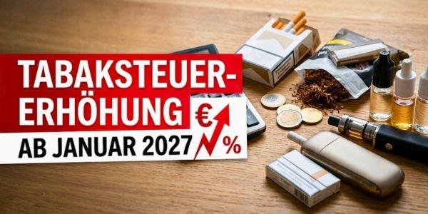 Tabaksteuer-Erhöhung ab 2027