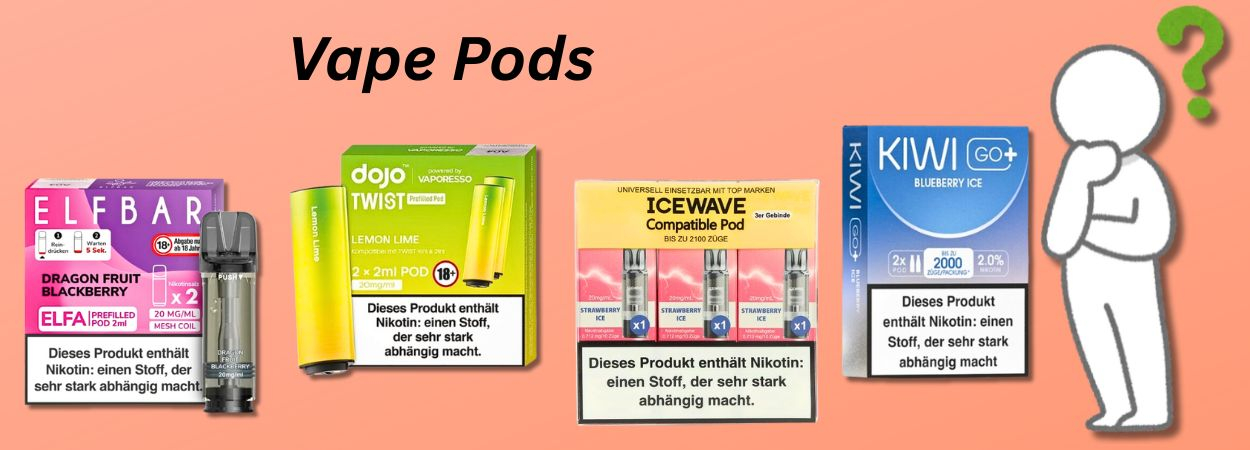 Vape Pods unterschiedlicher Marken Vape Pods unterschiedlicher Marken