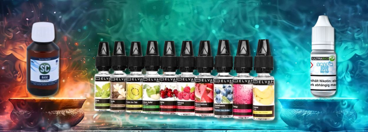 Base, Aromen und Shot Base, Aromen und Shot