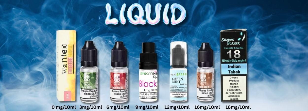 verschiedene Liquids mit Nikotinstärke und Milligramm verschiedene Liquids mit Nikotinstärke und Milligramm