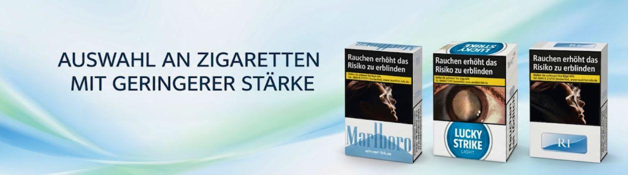 [KI-generiert] Zigarettenmarken mit geringer Stärke
