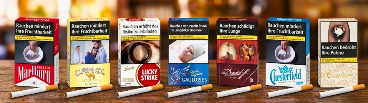 [KI-generiert] Zigarettenmarken unterschiedlicher Hersteller