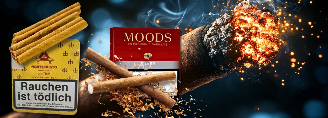 Zigarillomarken Montecristo Club und Dannemann Moods