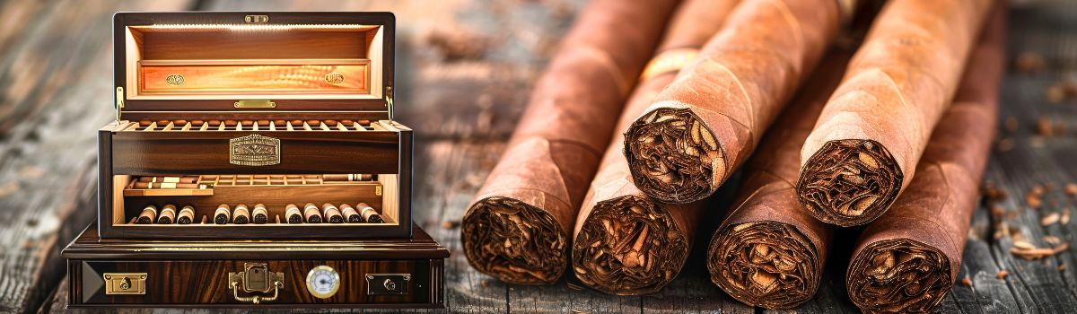 Humidor für Zigarren mit Hygrometer Humidor für Zigarren mit Hygrometer